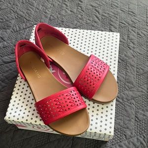 Red sandals